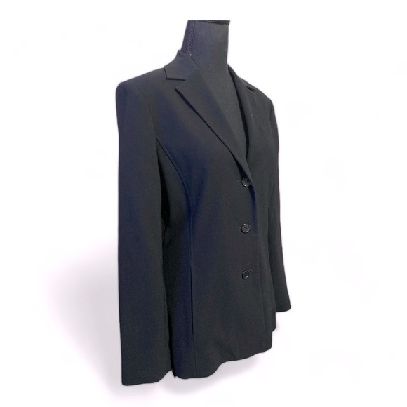 BCBG 3-Button Front Hourglass Blazer Corpcore Dark Acadamia Size 6 Goth clas… - Picture 10 of 11